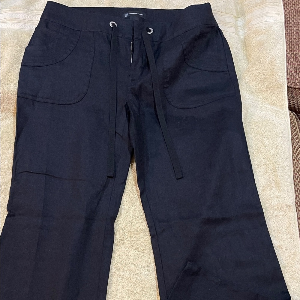 INC International Concepts Black Drawstring Pants